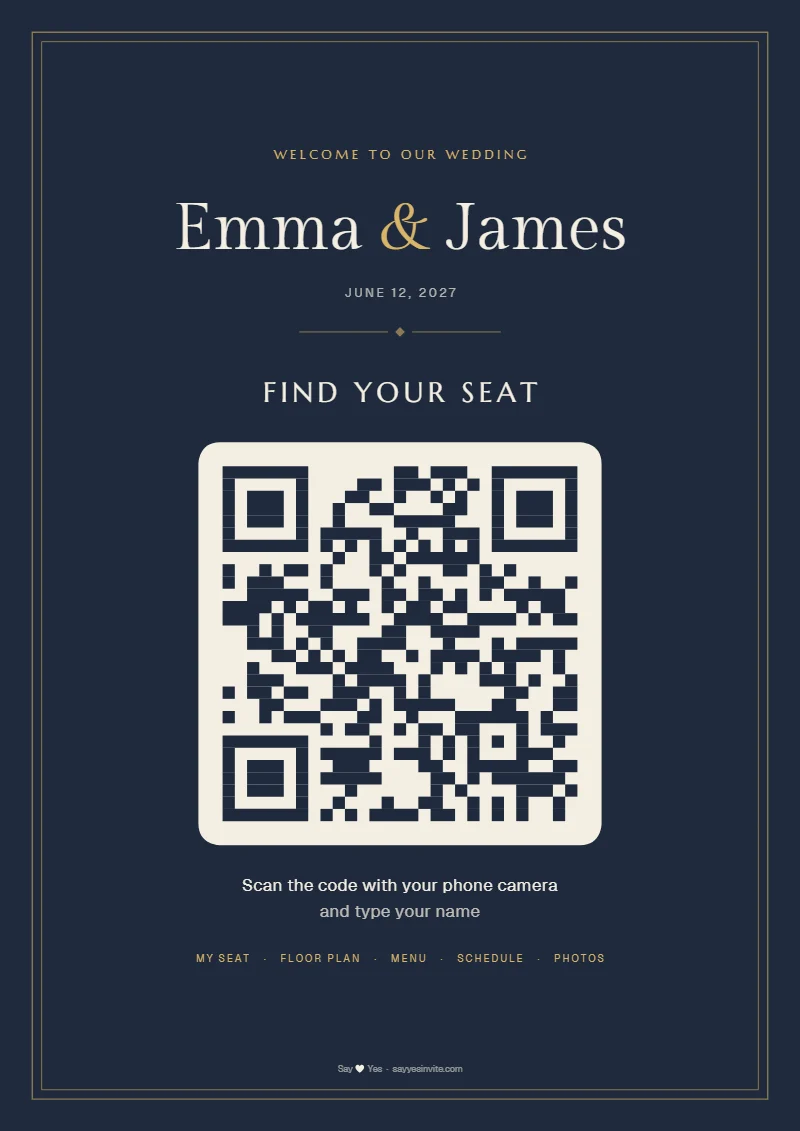 The same QR sign in the midnight style